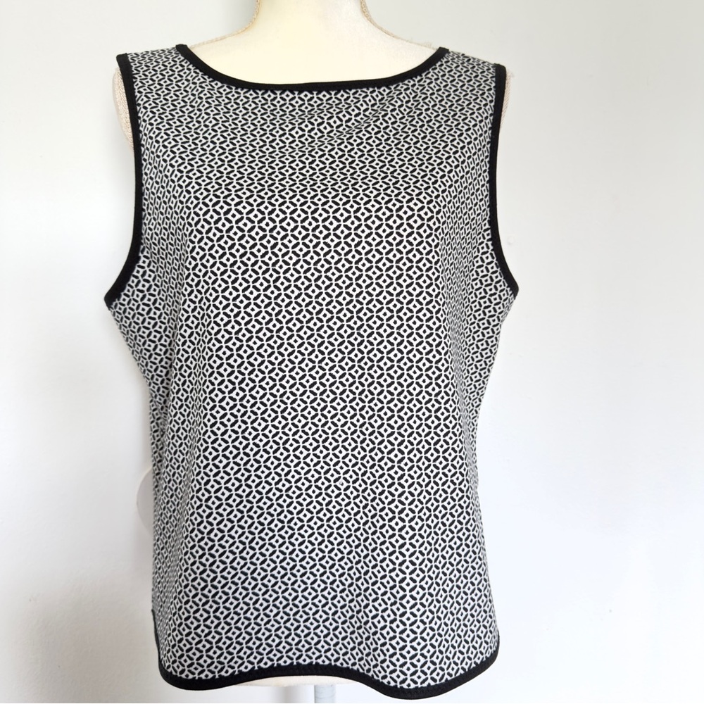 MAX STUDIO LONDON Women’s Blouse Round Neck Sleeveless Polyester Blend M/L